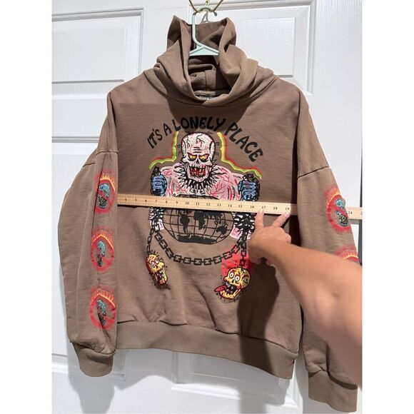 Supcable Kanye West X XXXTentacion It's A Lonely Place Hoodie Sweatshirt Medium - Picture 10 of 16